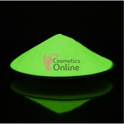 Decor pentru unghii NADP017MM cu pudra fosforescenta Alb -> Verde neon 